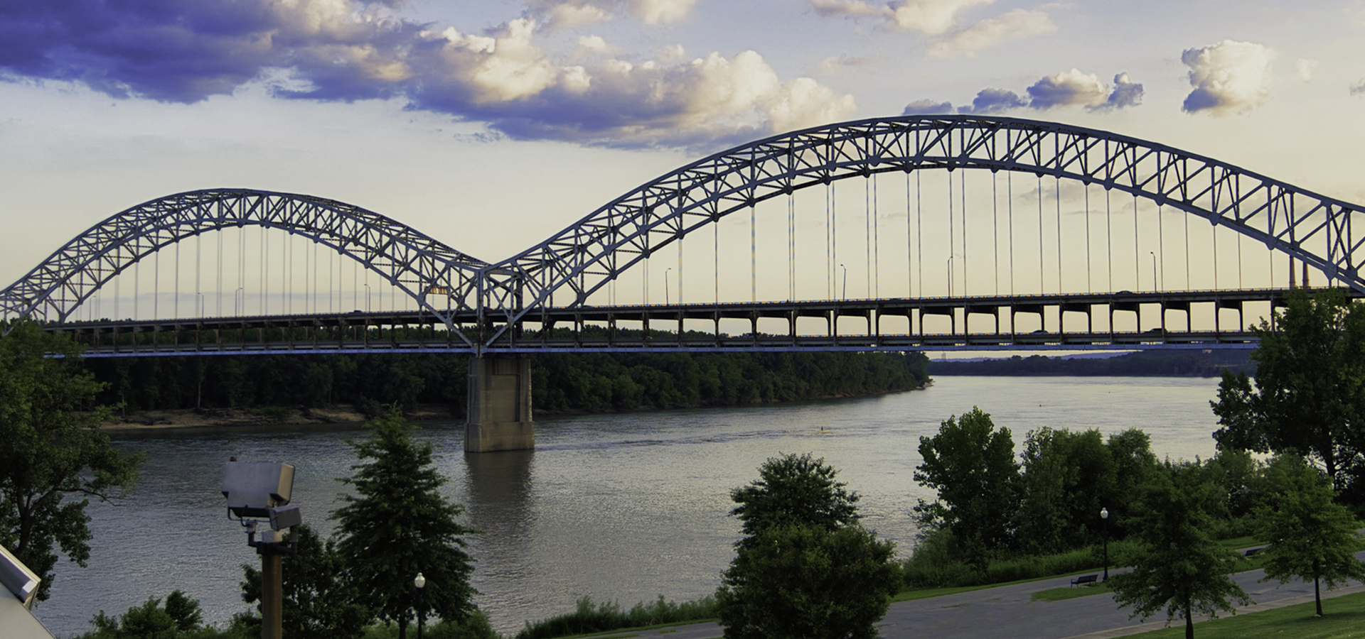 Image of Sherman Minton Bridge from New Albany, IN