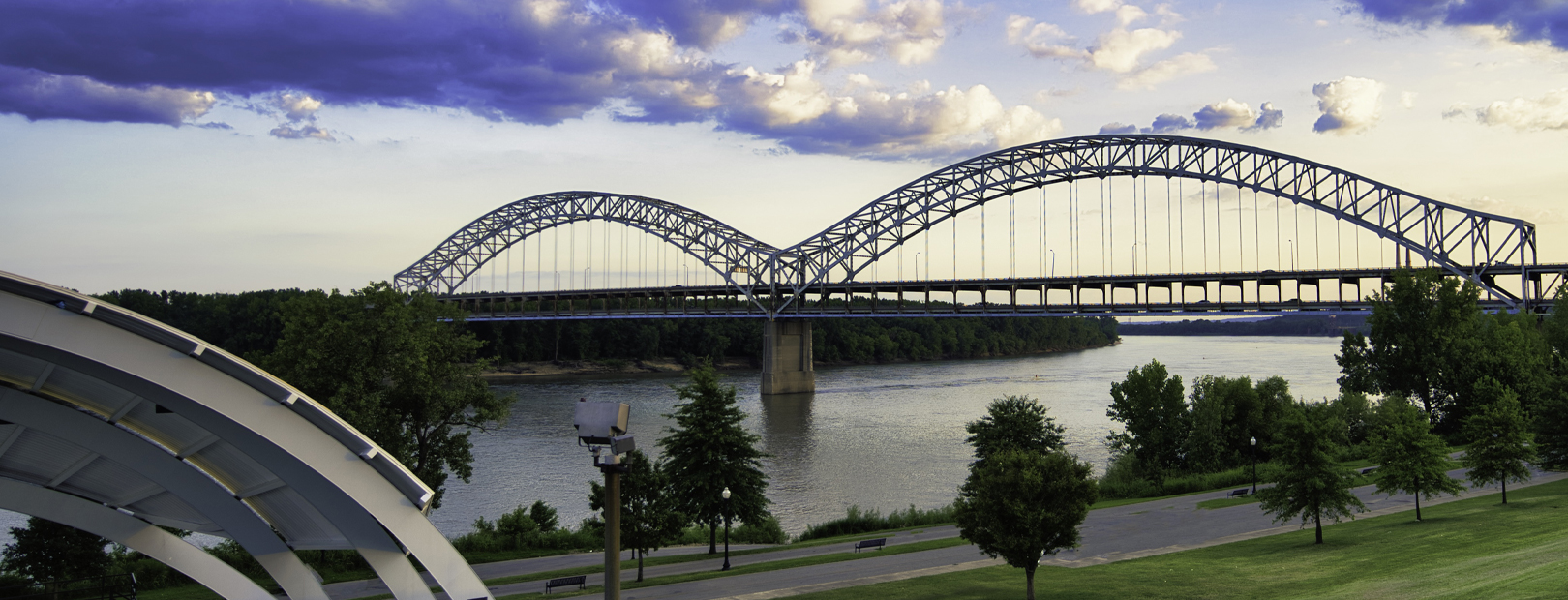 Image of Sherman Minton Bridge from New Albany, IN
